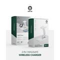 Green Lion 3 In 1 MagSafe Wireless Charger  - White