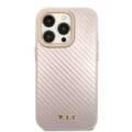 Tumi HC Aluminium Carbon Pattern Case For iPhone 14 Pro Max - Pink