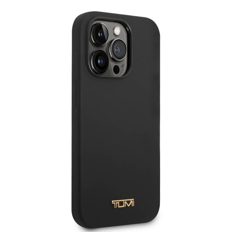 جراب سيليكون سائل Tumi HC MagSafe لهاتف iPhone 14 Pro Max - أسود