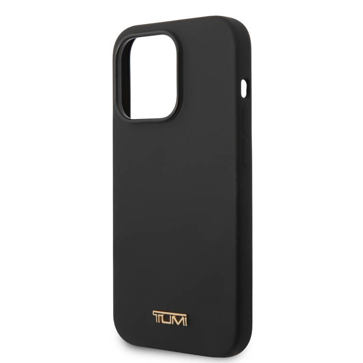 جراب سيليكون سائل Tumi HC MagSafe لهاتف iPhone 14 Pro Max - أسود