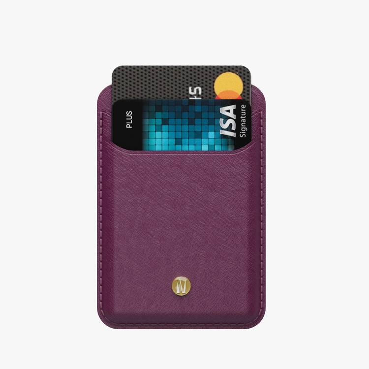 Levelo Bond MagSafe Card Holder Wallet - Purple