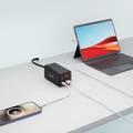 Porodo 65W GaN 4 Ports Desktop Charger Dual USB-C & USB-A Quick Charge - Black