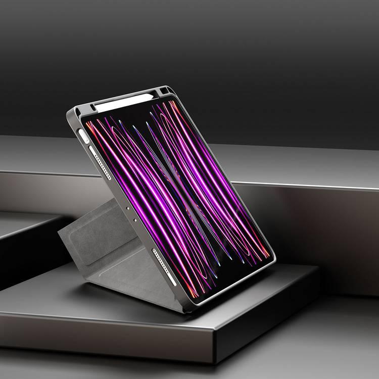Levelo Elegante Hybrid Leather Magnetic Case for iPad Air 10.2" - Black