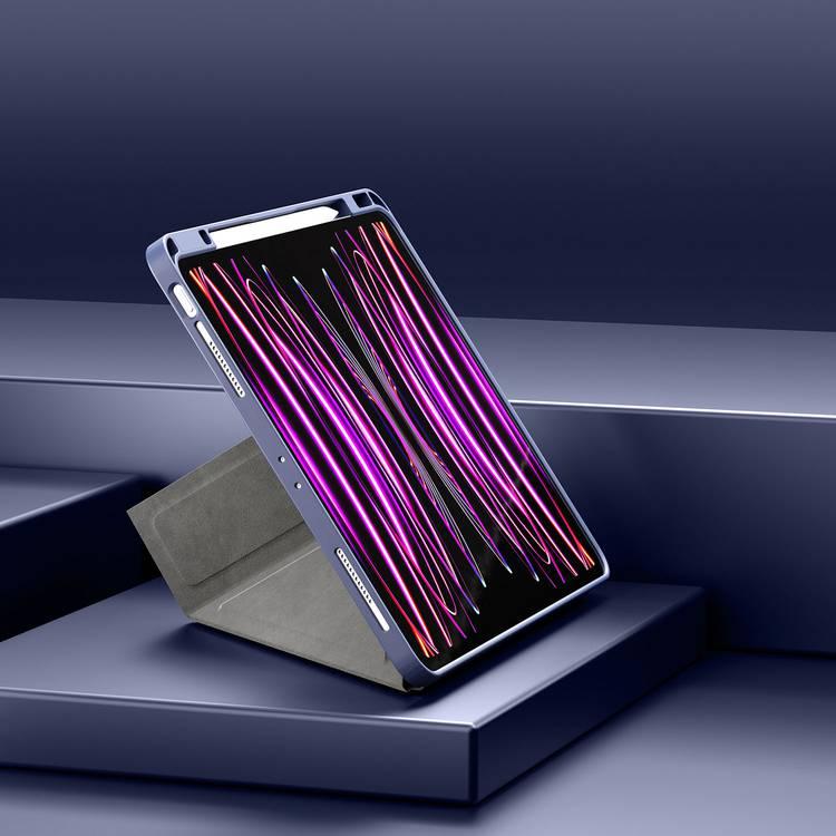 Levelo Elegante Hybrid Leather Magnetic Case for iPad Pro 12.9" - Blue