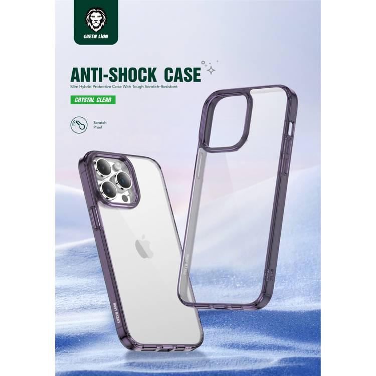 Green Lion Anti-Shock iPhone 14 Pro Case - Purple - Purple