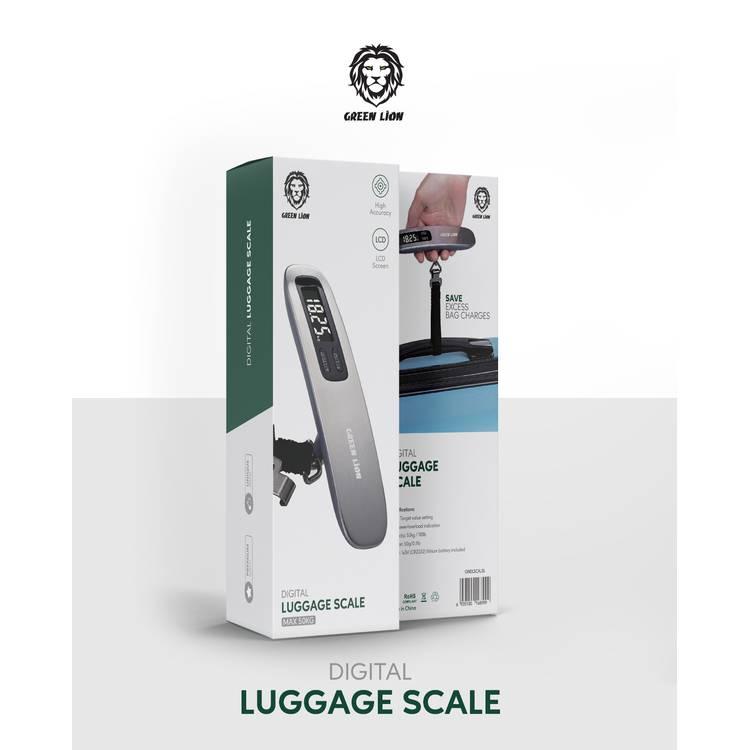 Green Lion Digital Luggage Scale 50Kg Max - Silver