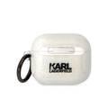Karl Lagerfeld TPU Glitter NFT Karl & Choupette Airpods 3 Case - Transparent