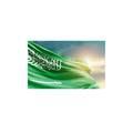 علم المملكة العربية السعودية - ألوان زاهية ومقاومة للأشعة فوق البنفسجية ، خفيفة الوزن ، تظهر الدعم في الأحداث الرياضية والاحتفالات الأخرى ، مخيط في جميع أنحاء ، 100 ٪ بوليستر-مقاس 96 * 64 سم