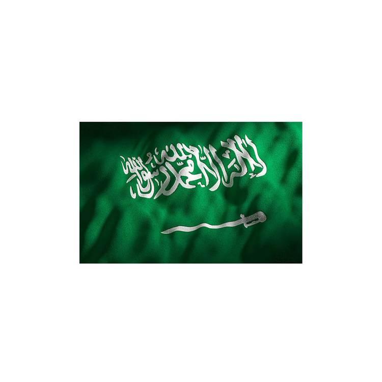 KSA FLAG - Vivid Color & UV Fade Resistant, Light weight, Show support at sporting events and other celebrations, All around stitched, 100% Polyester - Size 96X64cm