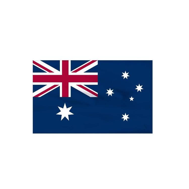 علم أستراليا - لون زاهي ومقاوم للأشعة فوق البنفسجية ، خفيف الوزن ، يظهر الدعم في الأحداث الرياضية والاحتفالات الأخرى ، مخيط في كل مكان ، بوليستر 100٪ - مقاس 96 * 64 سم