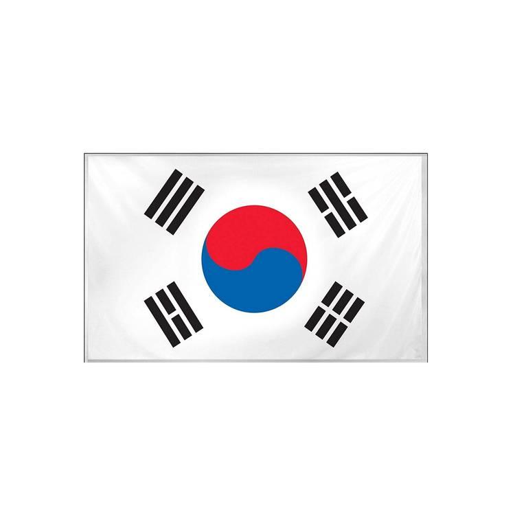 AFC 2019 South Korea Flag Vivid Color And UV Fade Resistant, Lightweight, Show Support at Sporting Events and Other Celebrations, All Around Stitched - 96X64cm