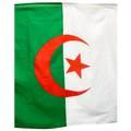 علم الجزائر ، ألوان زاهية ومقاومة للأشعة فوق البنفسجية ، خفيفة الوزن ، تظهر الدعم في الأحداث الرياضية والاحتفالات الأخرى ، مقاس 150 سم * 90 سم
