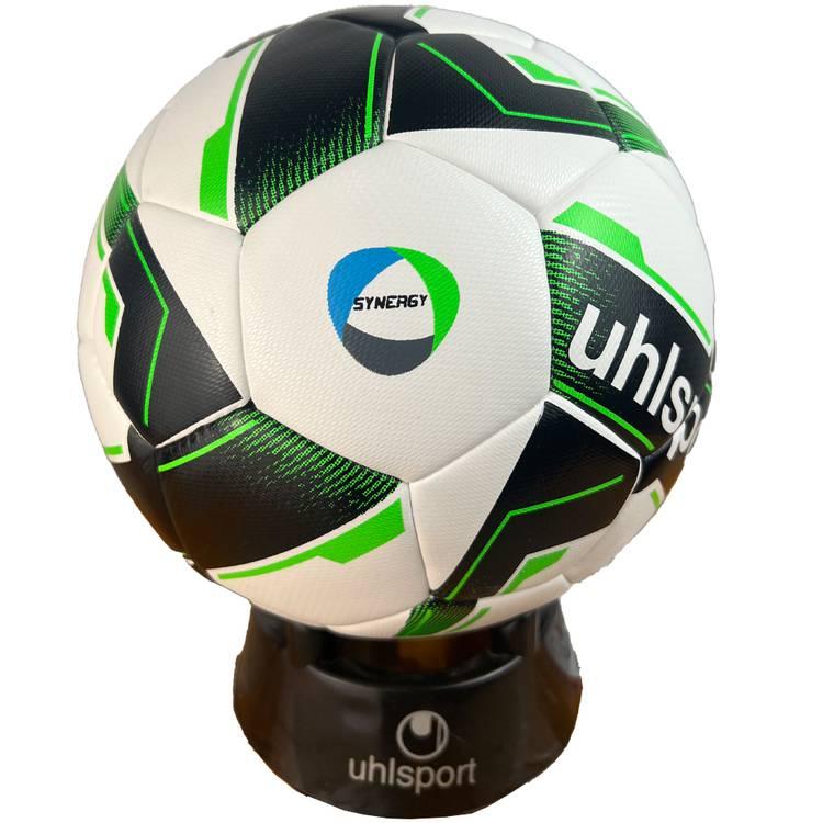 uhlsport Football Ball, SOCCER PRO SYNERGY FOOTBALL Collection, Match and training ball with synergy-technology, 32 panel construction, High-Air Retention, Size 3