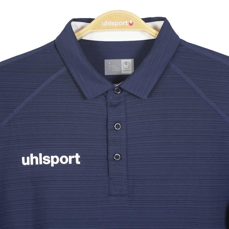 uhlsport Polo Shirt, Smart breathe® CLASSIC, For training & Golf & all kinds of sports, Short Sleeve, Sweats and dries very quicky, Regular Fit - Navy - 2XL