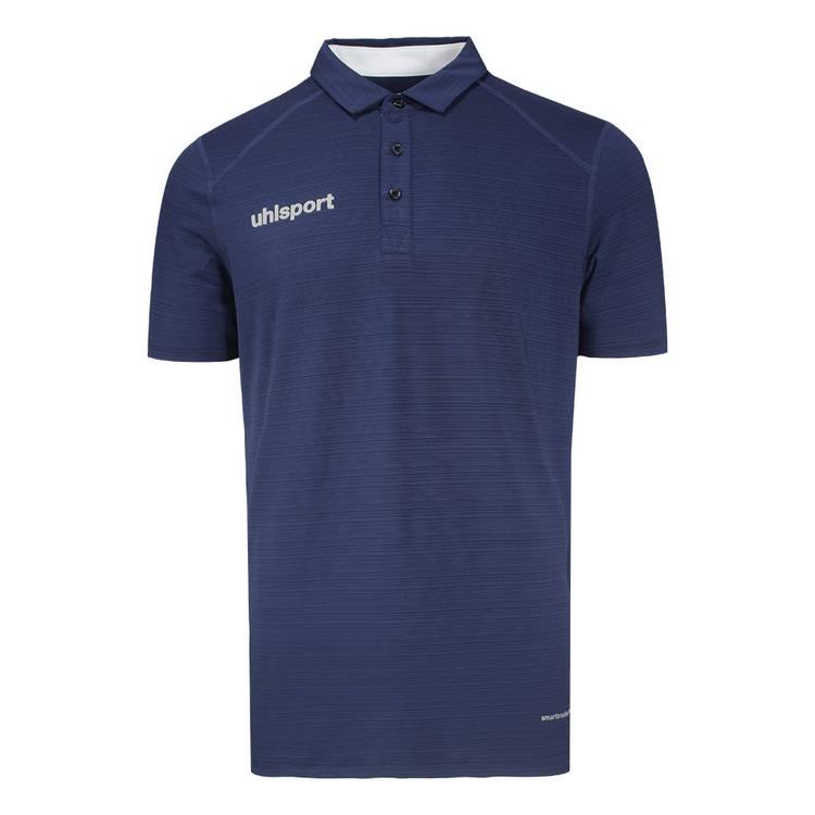 uhlsport Polo Shirt, Smart breathe® CLASSIC, For training & Golf & all kinds of sports, Short Sleeve, Sweats and dries very quicky, Regular Fit - Navy - 3XL