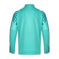 uhlsport Zip Top Sweatshirt, Smart breathe® FIT, For goalkeeper & training & match, Round Neck, Extremely breathable microfiber light & comfortable wear - Apple Green/Black - M