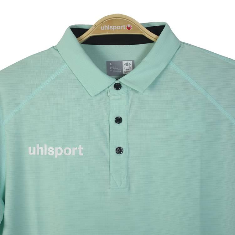 uhlsport Polo Shirt, Smart breathe® CLASSIC, For training & Golf & all kinds of sports, Short Sleeve, Sweats and dries very quicky, Regular Fit - Green - L