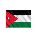 Jordan Flag, Indoor and out door use, Vivid Color & UV Fade Resistant, Light weight, 100% Polyester, Size: 96X64cm