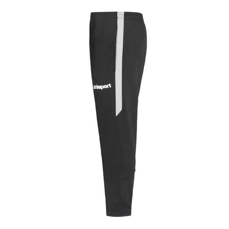 uhlsport Men's Pants, Light & comfortable for training, Two side zip pockets, Super receptive material for perfect connection, Suitable for indoors & outdoors - Black / White - L