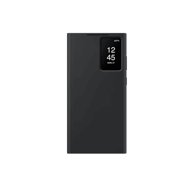 جراب Samsung Galaxy S23 Ultra Smart View Wallet Case - أسود