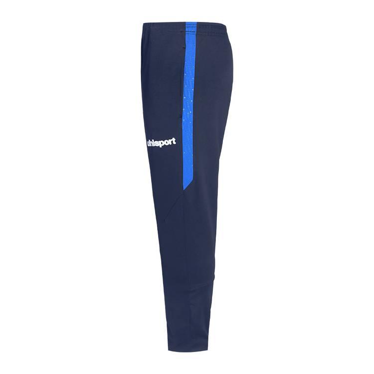 uhlsport Men's Pants, Light & comfortable for training, Two side zip pockets, Super receptive material for perfect connection, Suitable for indoors & outdoors - Navy Blue - M