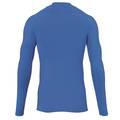 uhlsport Men's Tight T-Shirt, Dry tech base, For all kind of sports training, Round & standing collar, Very light elastic fabric, Slim Fit, Long sleeves - Blue - 2XL