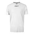 uhlsport Training T-Shirt, Smart Breathe® LITE, For training & all kind of sports, Crew Neck, Material is mesh & cool, Short sleeves, Regular fit - White - 3XL