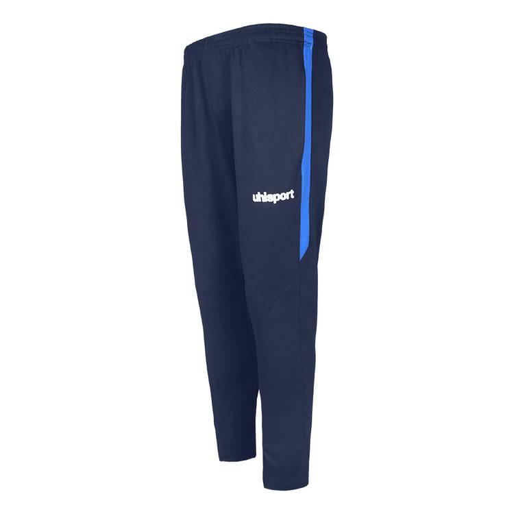 uhlsport Men's Pants, Light & comfortable for training, Two side zip pockets, Super receptive material for perfect connection, Suitable for indoors & outdoors - Navy Blue - L