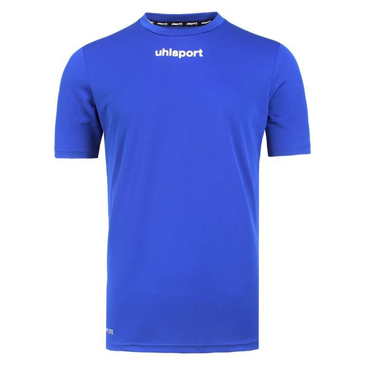 uhlsport Sports T-Shirt, Smart Breathe® LITE, For training & all kind of sports, Round neck, Material is mesh & cool, Short sleeves, Regular fit - Royal - M