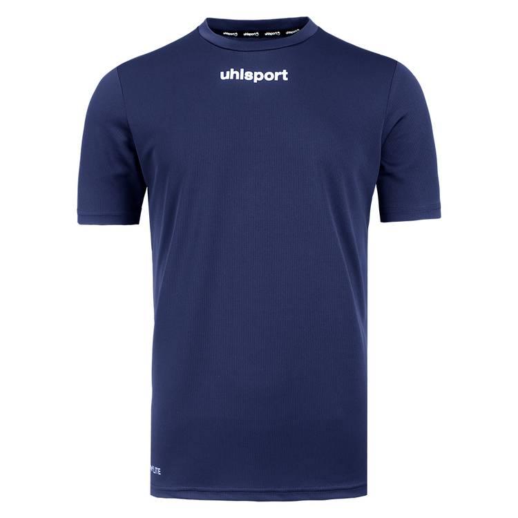 uhlsport Sports T-Shirt, Smart Breathe® LITE, For training & all kind of sports, Round neck, Material is mesh & cool, Short sleeves, Regular fit - Navy - 3XL