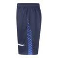 uhlsport Men's Shorts, Short summer, For basketball for outdoor, running and fitness, Mesh lining stay dry and focused, Regular Fit, Design on both Side - Navy - L