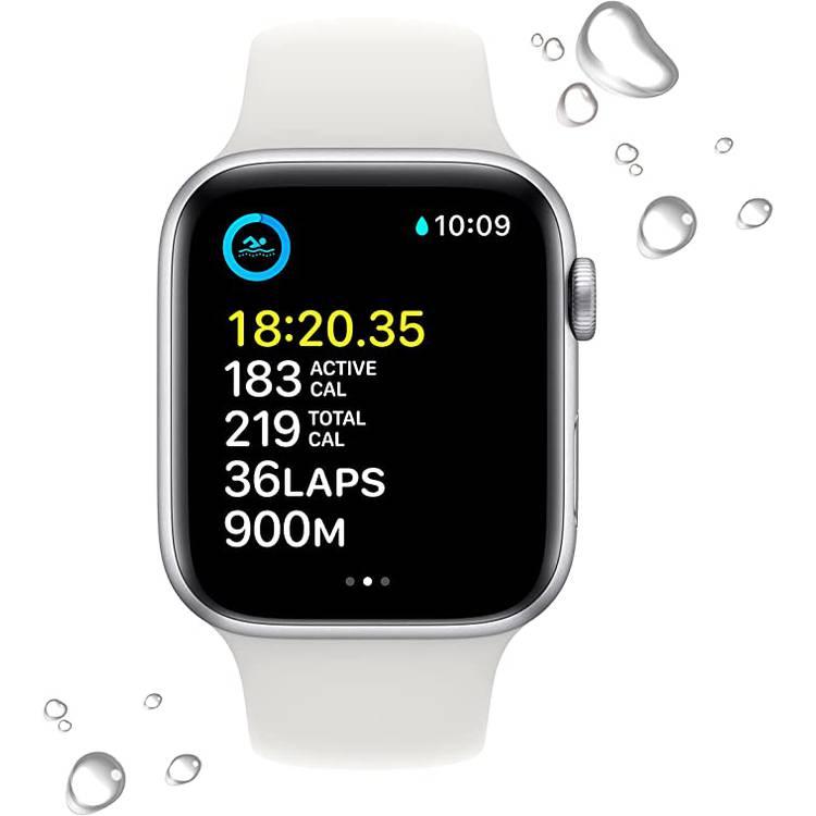 الجيل الثاني من Apple Watch SE (موديل GPS) - فضة - 40 ملم