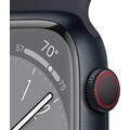 Apple watch series 8 (GPS + Cellular) - Midnight Aluminum Case, Midnight Sport Band - 45 MM