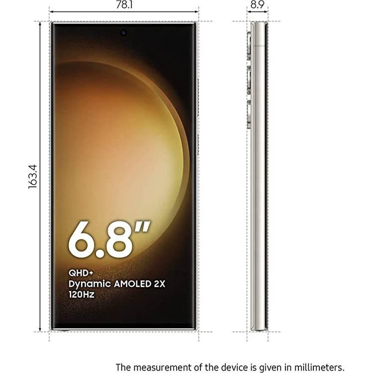 Samsung Galaxy S23 Ultra إصدار الشرق الأوسط - كريم - 256GB