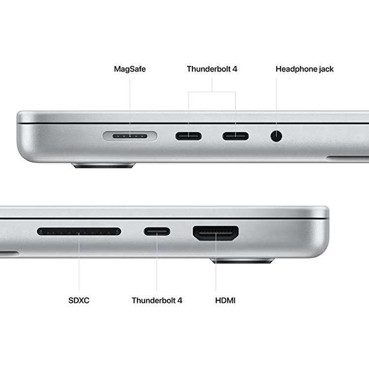 لاب توب Apple 2023 MacBook Pro بشريحة M2 Max: 16.2 بوصة - فضة - عربي انجليزي - 1 تيرابايت