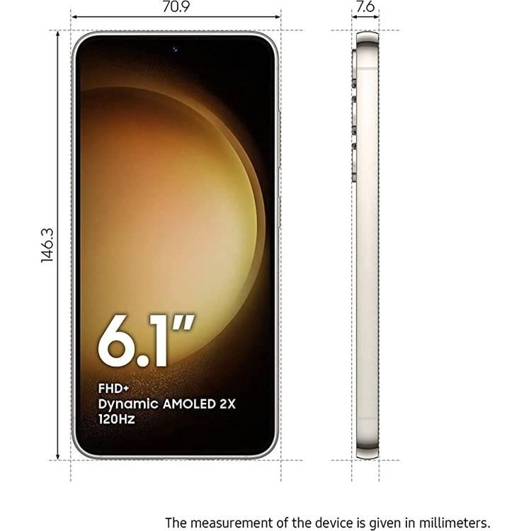 Samsung Galaxy S23 Plus نسخة الشرق الأوسط - كريم - 256GB
