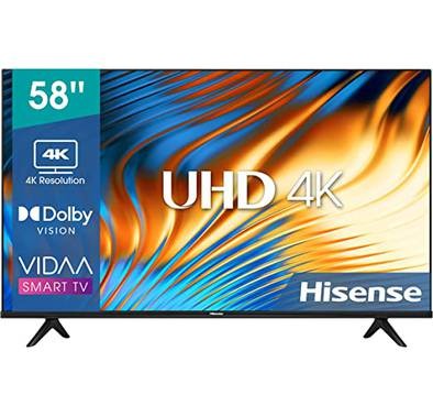 Hisense TV 4K UHD Smart VIDAA TV (2022 Model) - 58 Inch