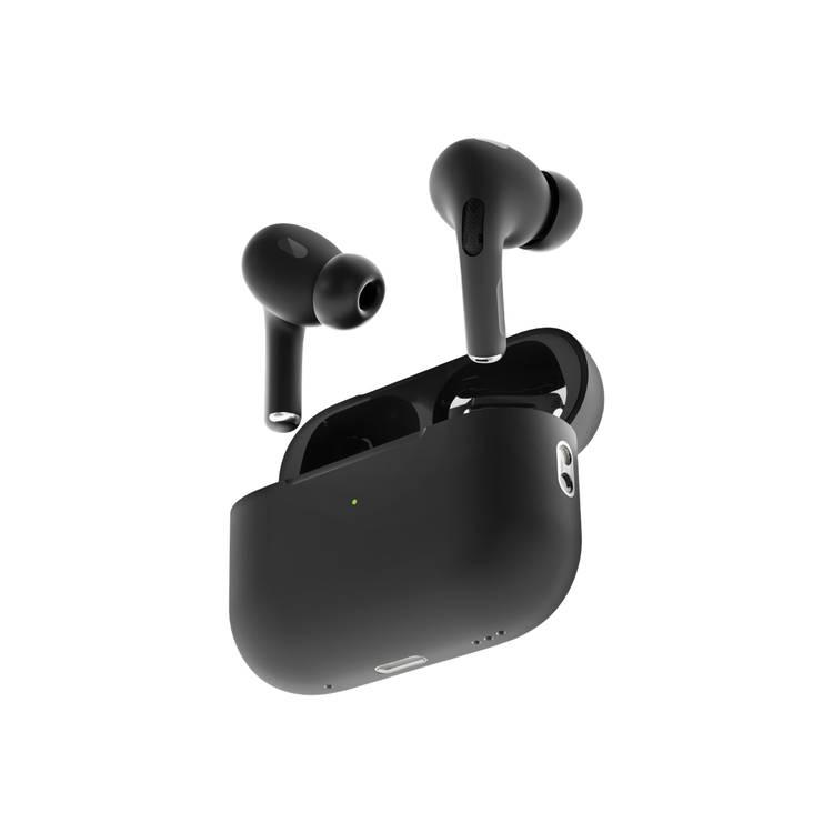 Porodo Blue Earbuds Pro 2 with Swipe Volume - Black