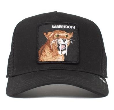 Goorin Bros The Sabertooth Tiger Unisex Trucker Cap - Black