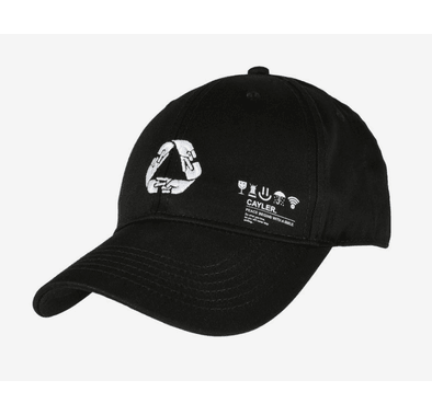 Cayler & Sons Iconic Peace Adjustable Curved Cap - Black