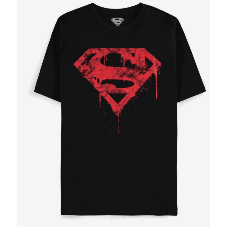 Difuzed DC Comics Superman Logo Retro Classics Short Sleeved T-Shirt - Black - L
