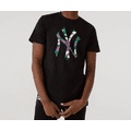 تي شيرت نيو إيرا MLB New York Yankees Camo الرجالي باللون الأسود - أسود - م