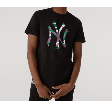 New Era MLB New York Yankees Camo Men's T-Shirt Black - M