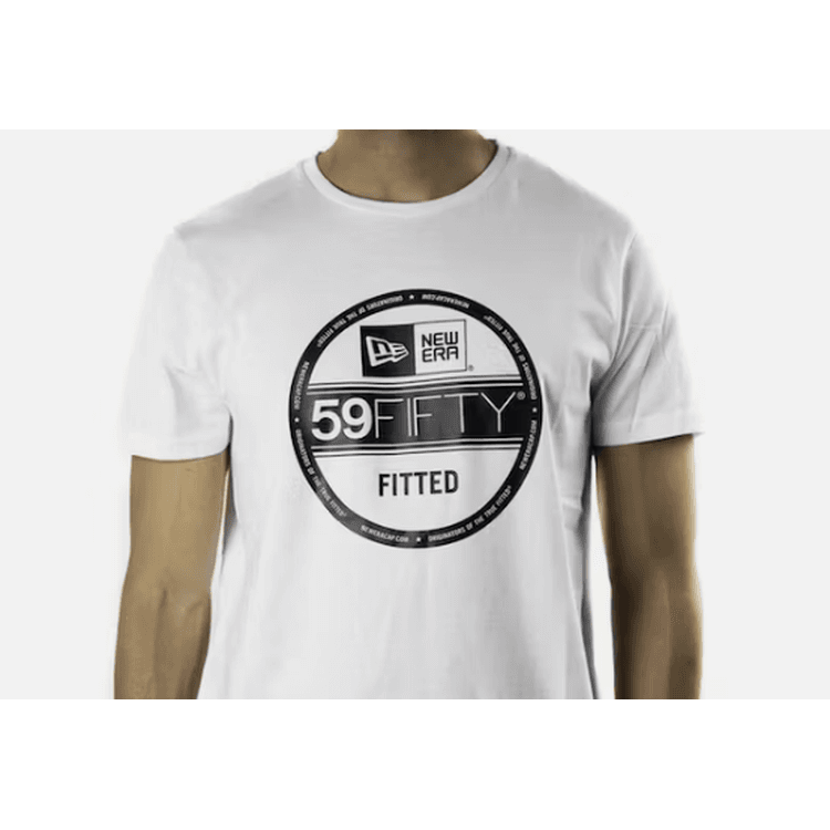 New Era Essential Visor Sticker Men's T-Shirt White - White - S