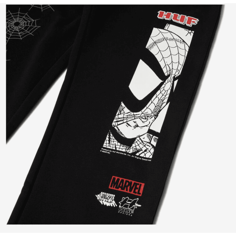 HUF Marvel Spider-Man Amazing Men's Fleece Pants - Black - S
