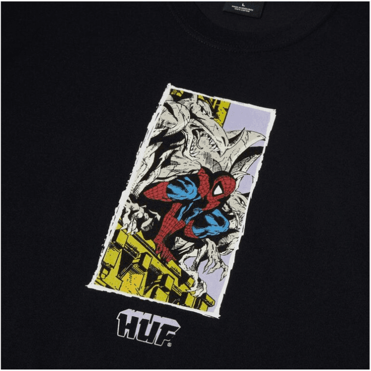 HUF Marvel Spider-Man Moody Men's Short-Sleeved T-Shirt  - Black - M