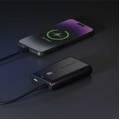 Powerology Onyx 10050mAhPowerbank with USB-C and USB-A Ports - Black