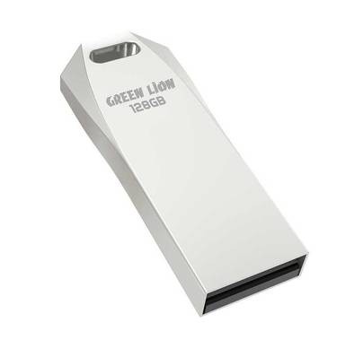 Green Lion High Speed Flash Drive - 128GB - Silver