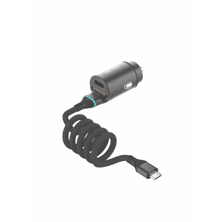 Green Lion 45W PD Car Charger | Built-in Type C Cable