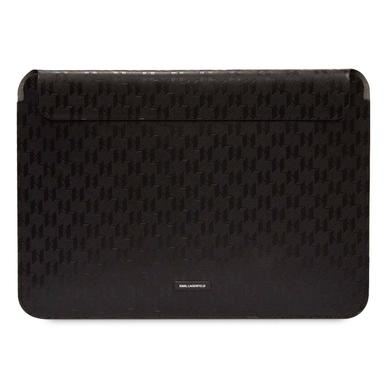 14 Laptop Sleeve with Raised Motif of Karl Lagerfeld's Initials